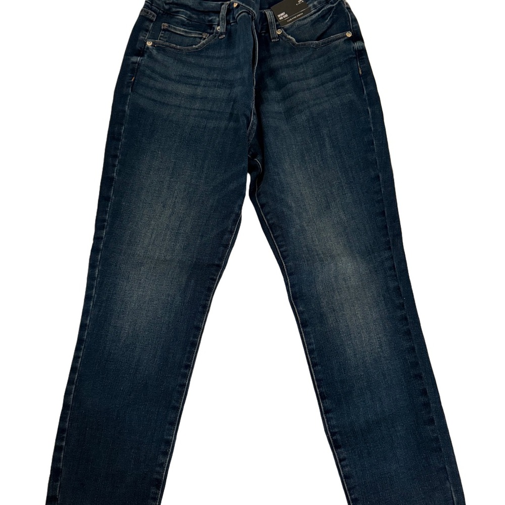 Mid Rise Dark Wash FlexX Skinny Jeans